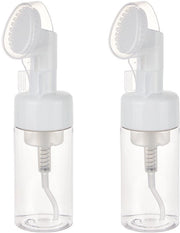 Dispensatore di schiuma 100 ml - Pomp con pennello - Schiuma a base di silicone - Dispensatore liquido - Formato da viaggio - Acquario trasparente - Dispensatore di sapone