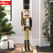 Soldato Schiaccianoci di Natale in Legno Altezza 106 cm Decorazioni Natalizie