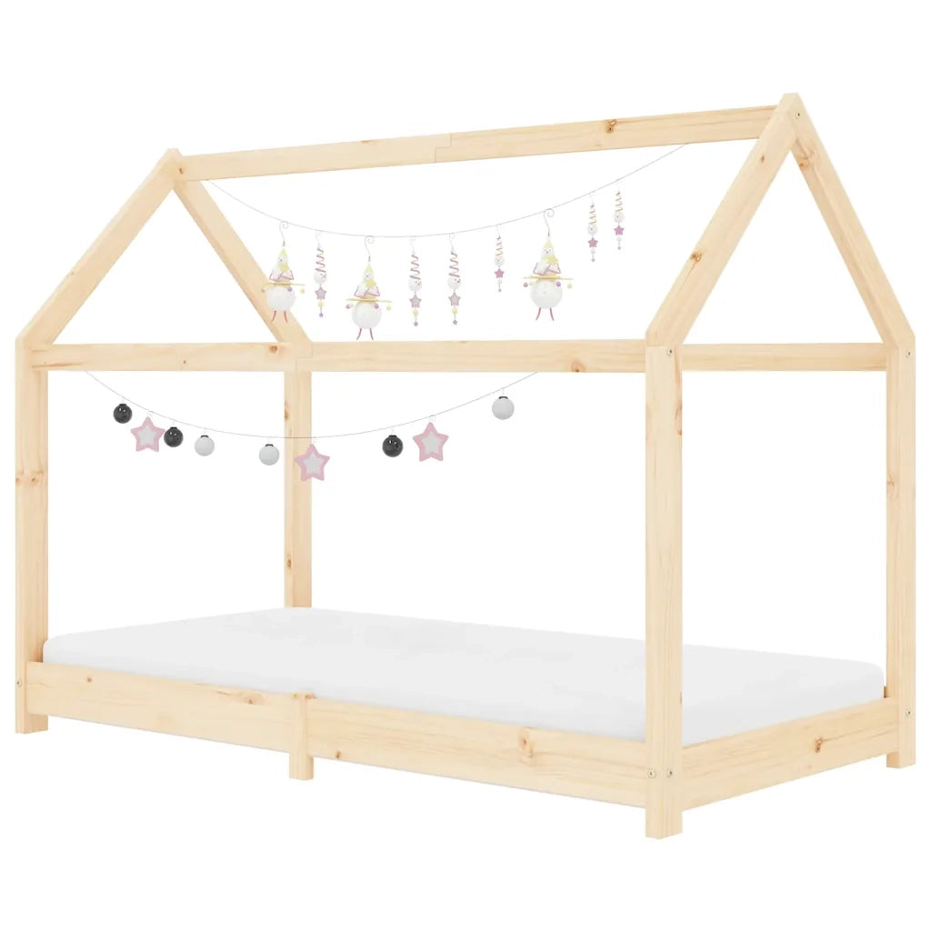 Giroletto per Bambini in Legno Massello di Pino 80x160 cm 283347