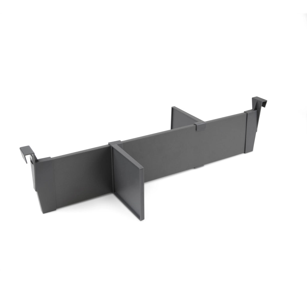 Emuca Set di divisori per interni dei casseti Vertex-Concept, 600, Grigio antracite, Alluminio e Tecnoplastica, 1 u.