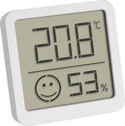 Termometro e igrometro digitale per temperatura interna e umidità - indicatore di comfort per un clima interno salutare