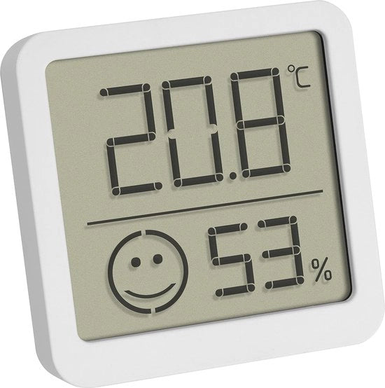 Termometro e igrometro digitale per temperatura interna e umidità - indicatore di comfort per un clima interno salutare