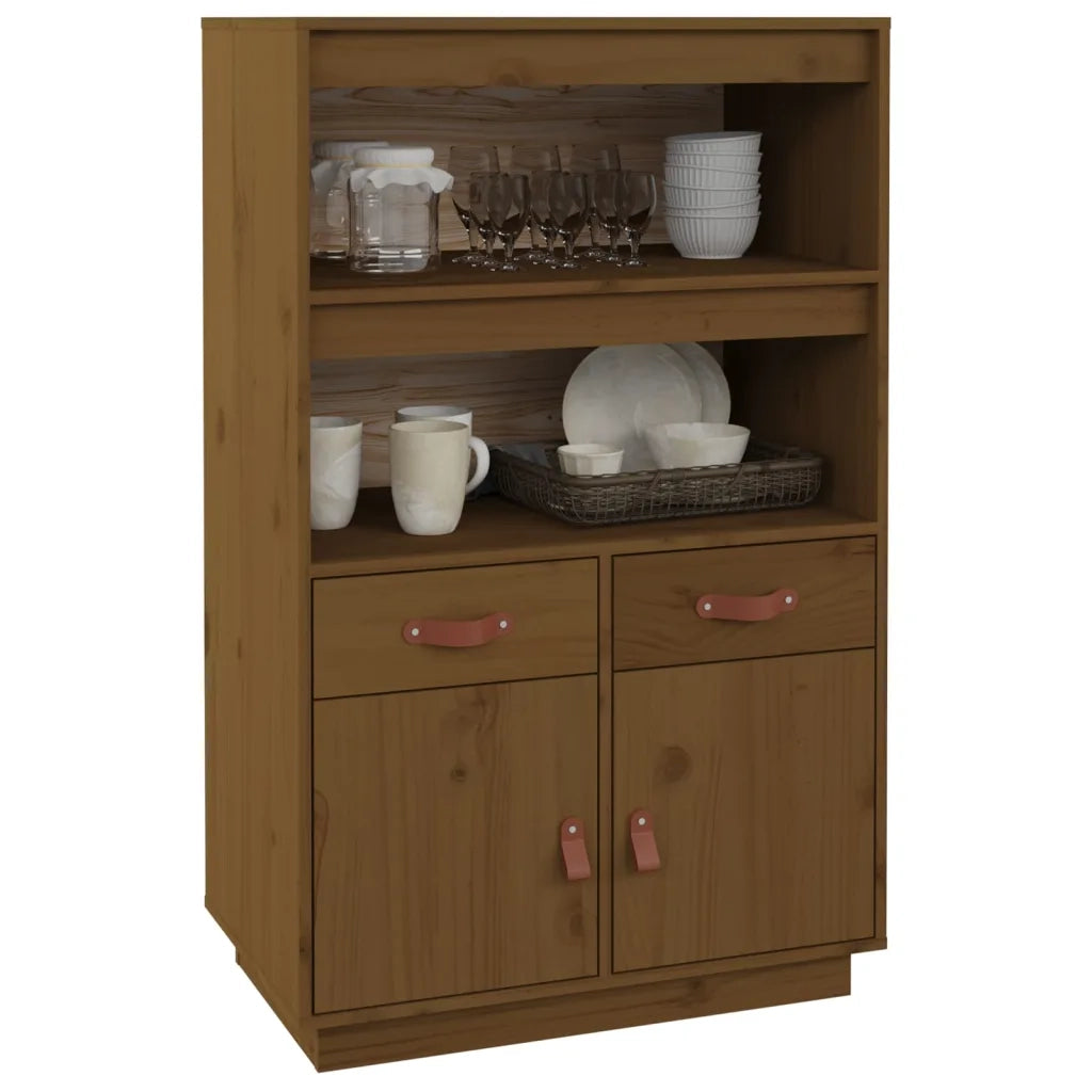 Credenza Miele 67x40x108,5 cm in Legno Massello di Pino cod mxl 25679