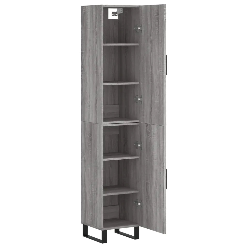 Credenza Grigio Sonoma 34,5x34x180 cm in Legno Multistrato 3198815