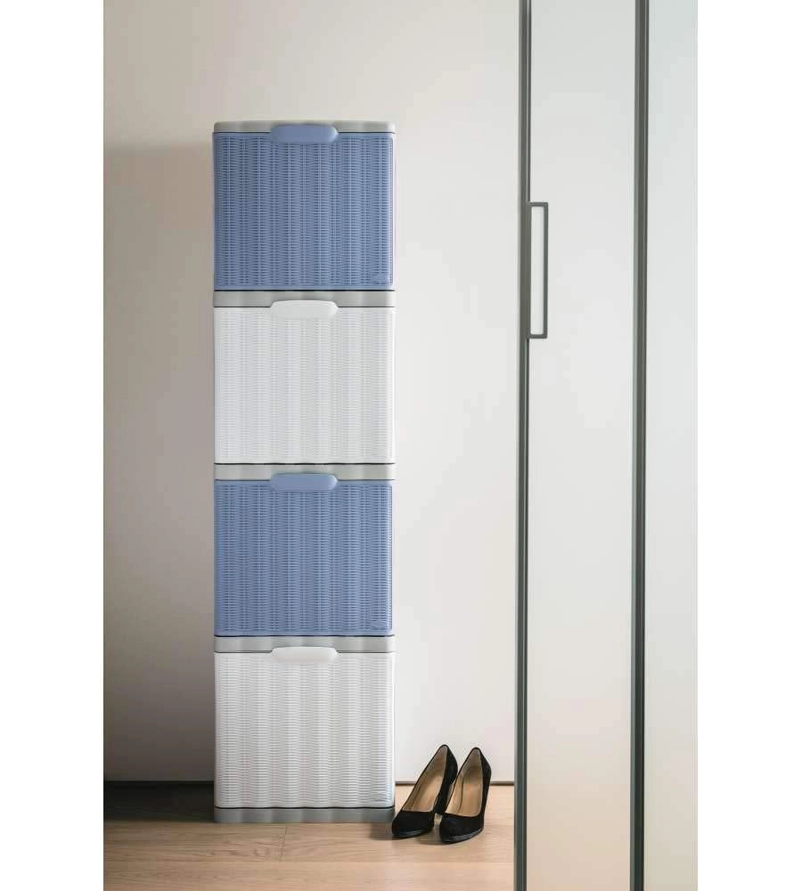 Scarpiera Elegance Cm 40 x 30X40 H Colore Bianco Stefanplast