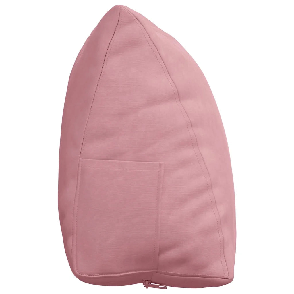 Cuscino per Schiena Rosa 60 x 20 x 50 cm Tessuto in Cords 42015052