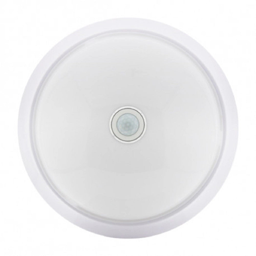 Trade Shop - Lampada Led Con Sensore Movimento Infrarossi Plafoniera Rotonda 15 Watt Ycb1073b -