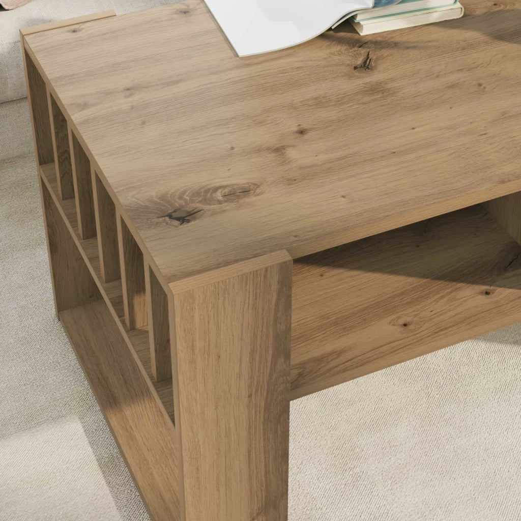 Tavolino da salotto | Tavolino da caff¨¨ | Tavolino da Soggiorno Rovere artigianale 92 x 49,5 x 45 cm