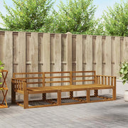 Set di divani da esterno 3 pcs Naturale