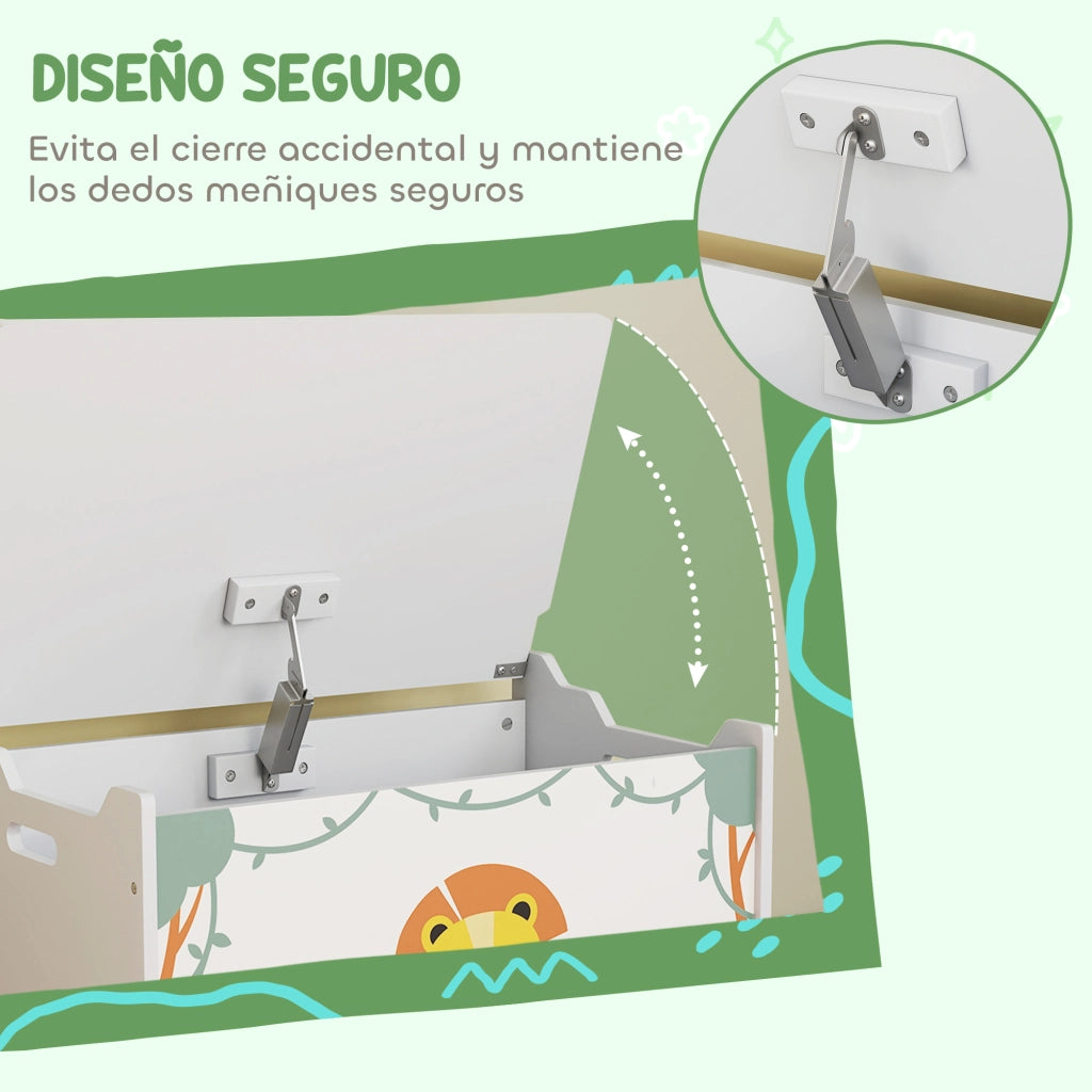 Contenitore portagiochi con coperchio 53L ¨C Xylo ¨C verde