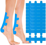 Nastro Kinesiologico 10 pezzi - Pre-trattato - Impermeabile - Elastico - Adesivo per piedi - 28cm Cotone - Fisiotipo