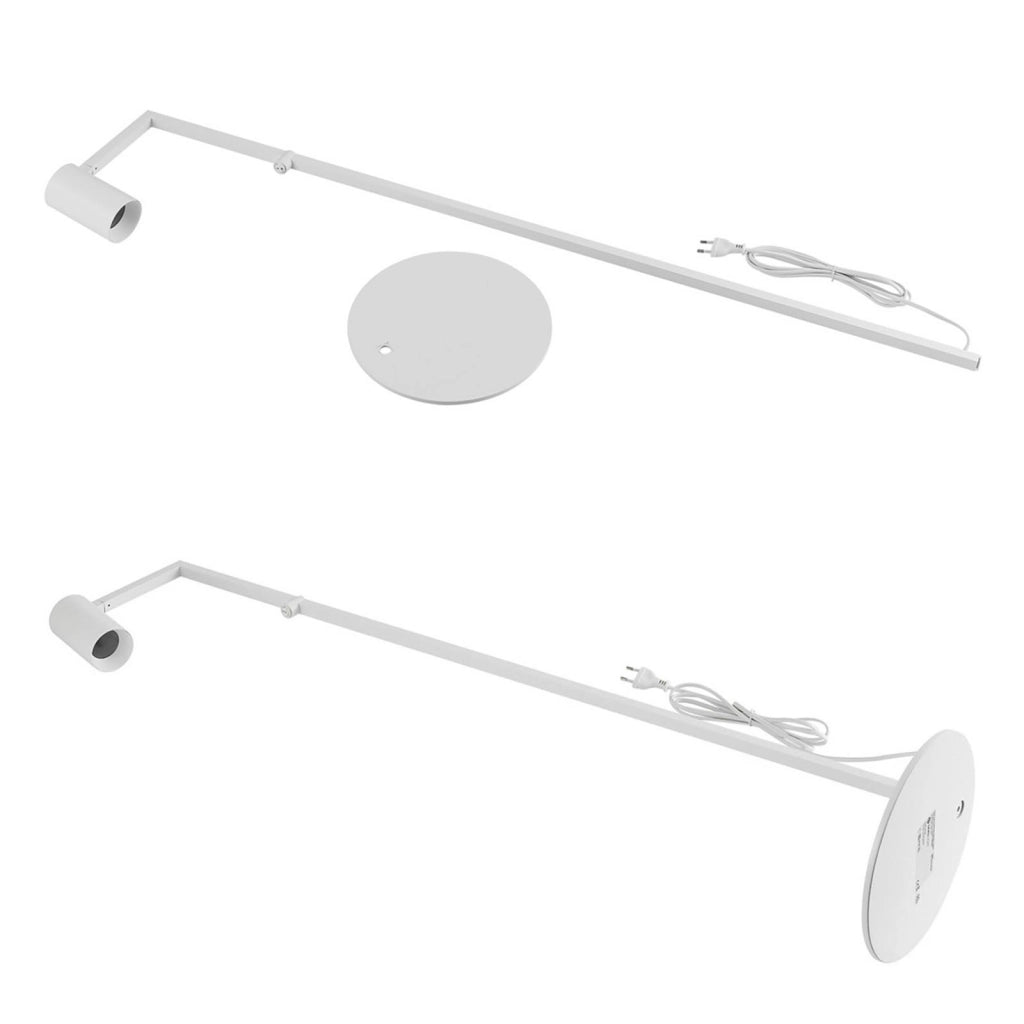 Piantana LED da terra elegante design moderno lampada pavimento GU10 luce orientabile salotto ufficio camera albergo 230V COLORE BIANCO