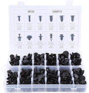 Kit di clip per bumper 415 pezzi - Strumenti di allontanamento trim rimovibili - Trena clip - Diversi tipi di clip - Per autoblinetti - Materiale plastico - Clip per auto