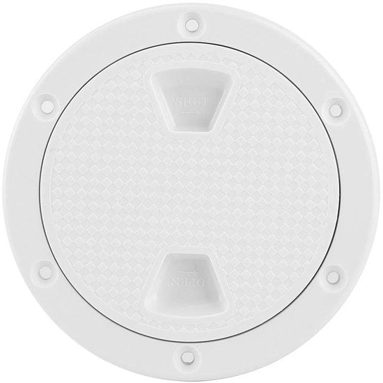 Piatto di copertura schiacciabile 4 pollici - ABS - Antiscivolo - Resistente alla corrosione - Resistente ai raggi UV - Sigillatura con O-ring - Coperchio a cerniera
