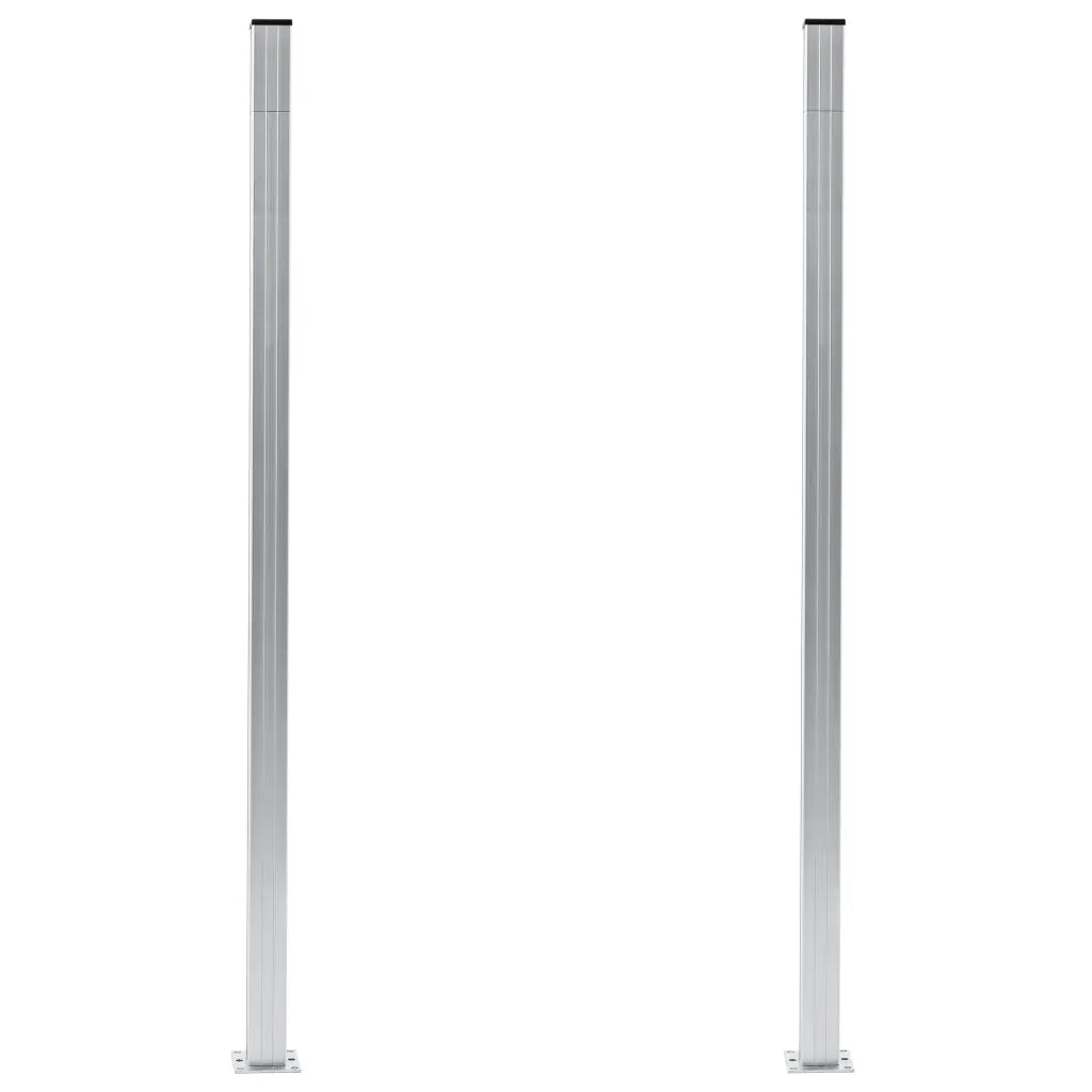 Pali per Recinzione 2 pz in Alluminio 185 cm CFW2703980