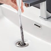 Trade Shop - Spazzola Per Scarico Lavandino Strumento Pulizia Flessibile Tubi Bagno Cucina 45cm -