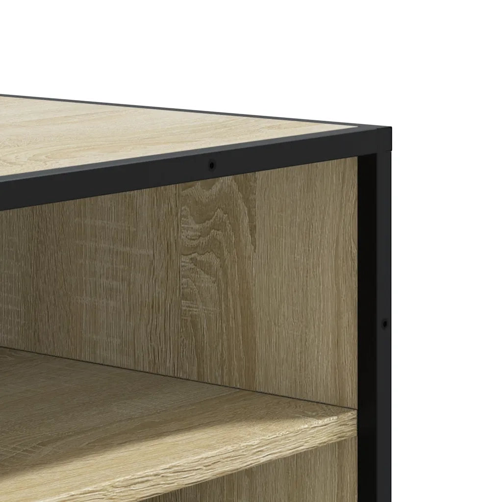 Scarpiera Rovere Sonoma 75x38x97,5 cm Legno Multistrato Metallo 3300871