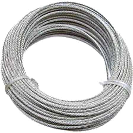 FUNE ZINCATA ANTIGIRO Ø 4 mm - rotolo 25 mt