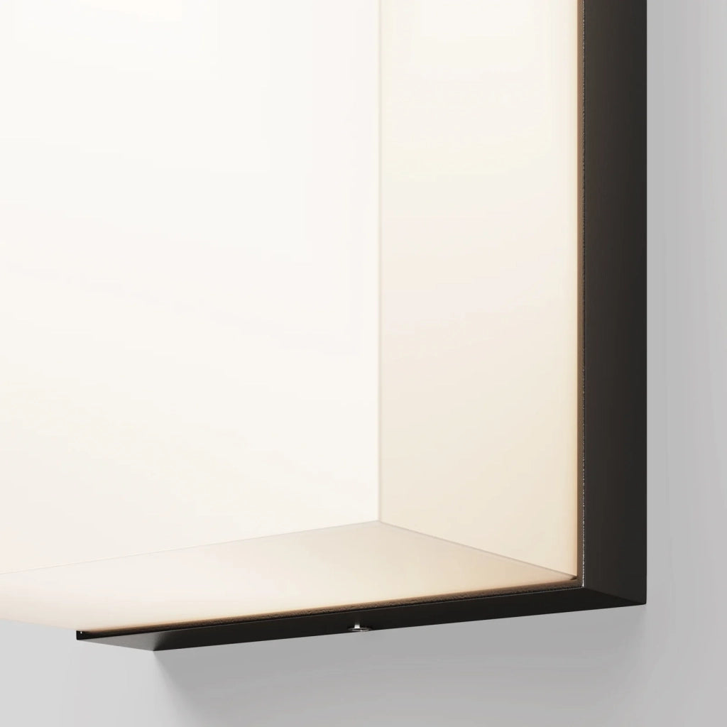 Maytoni Applique moderna Badd 1 luce LED integrato IP54 grafite alluminio diffusore acrilico bianco opaco