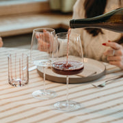 Zafferano Calice Altopiano per Vini Rossi Importanti in Vetro Sonoro Superiore, Set da 6 Pezzi, Capacità 67 cl, Design Moderno e Sofisticato