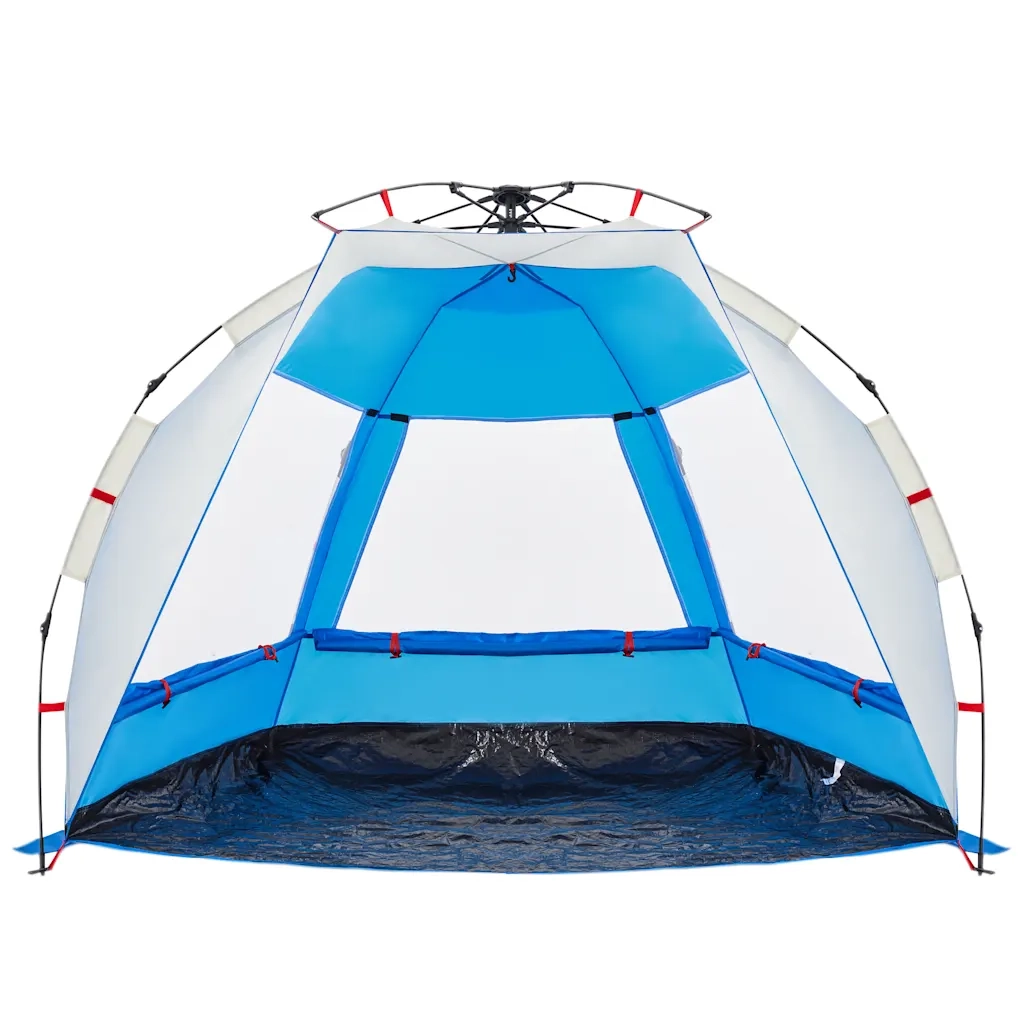 Tenda da Spiaggia 2 Persone-Tenda da campeggio Azzurro Rilascio Rapido Impermeabile 557540