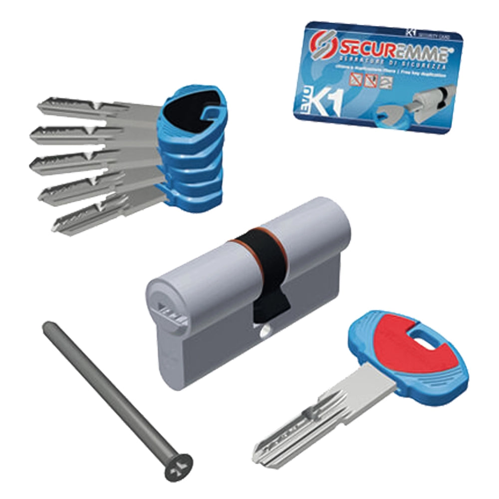 CILINDRO SAGOMATO 'EVOK1' mm 40 + 50 = 90  - SECUREMME
