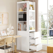 Libreria Scaffale Stretta con Cassetti e Ripiani ¨C Xylo ¨C 60x40x200 cm