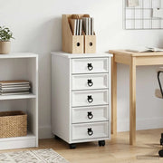 Armadietto Rotolante con Cassetti CORONA Bianco 42040532