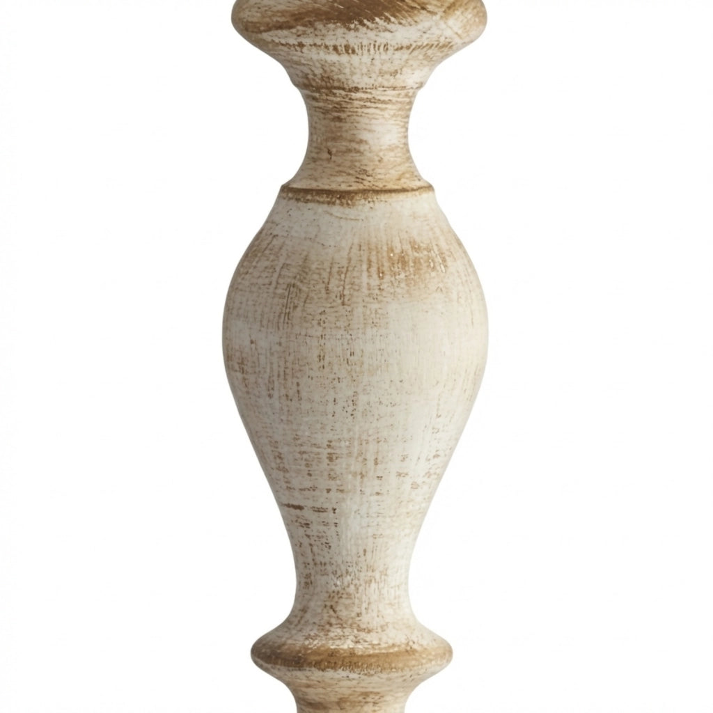 Lampada Da Tavolo Shabby Chic Cascina Bianco Tortora Vintage 1 Luce E27
