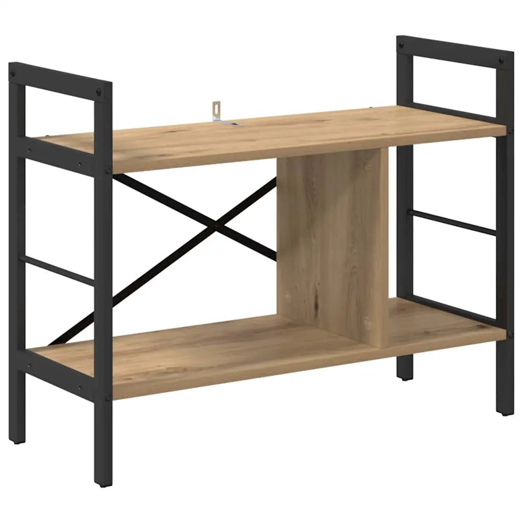 Libreria-Scaffale per Libri-Mobile di Stoccaggio Rovere artigianale 75 x 30 x 58,5 cm Legno multistrato