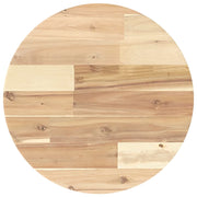 Piano Tavolo | Superficie Tavolo | Piano Scrivania Rotondo ?40x2 cm in Legno Massello di Acacia