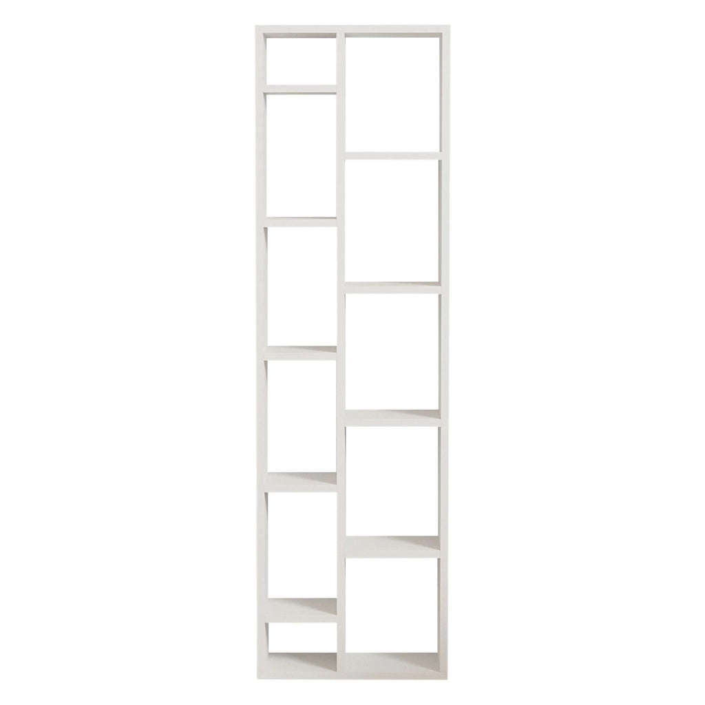 Biblioteca Mortara, Libreria 9 Ripiani, 44x20x150h cm Bianco