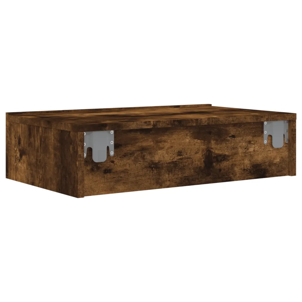 Mobile TV | Armadietto TV | Mobile Porta TV con Luci LED Rovere Fumo 60x35x15,5 cm