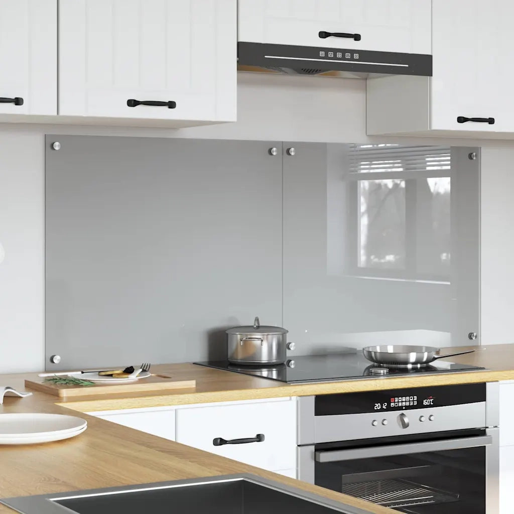 Schienale da cucina 2 pcs Grigio chiaro 70 x 60 cm 3415448