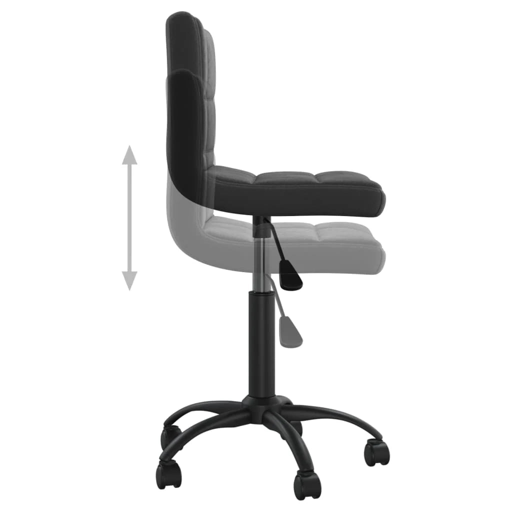 Sedia girevole da ufficio/sedia da studio/sedia per computer in velluto nero 02_0024165