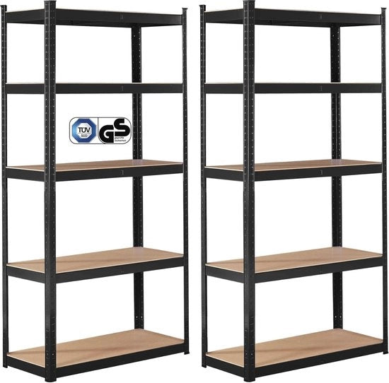 Set di Raccordi Pesi da 2 - 180x90x30 cm - 5 Cassetti di Magazzino - Archiviazione e Organizzazione per Sottotetti, Garages e Uffici
