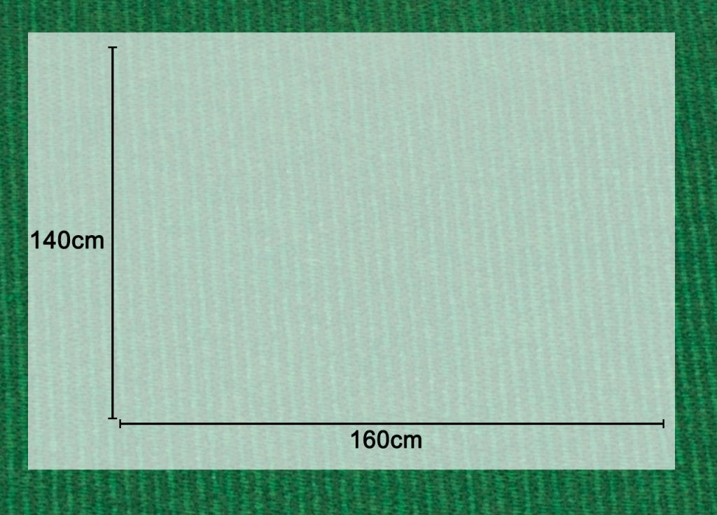Mollettone Copritavolo Gommato Antiscivolo Protezione Tavolo Colore Verde - 140x160 - Verde