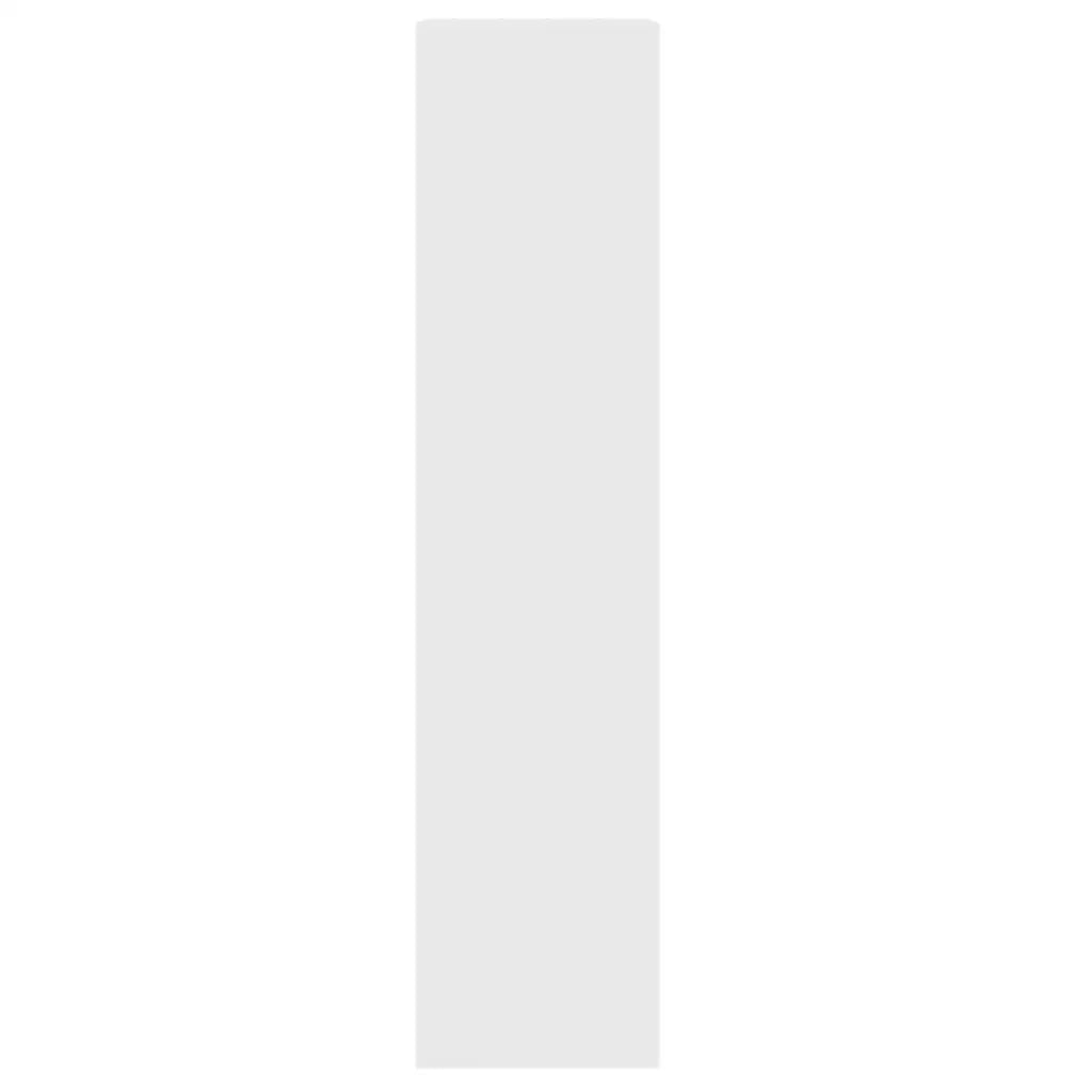 Scarpiera Bianco Lucido 63x24x103 cm in Legno Multistrato 342554