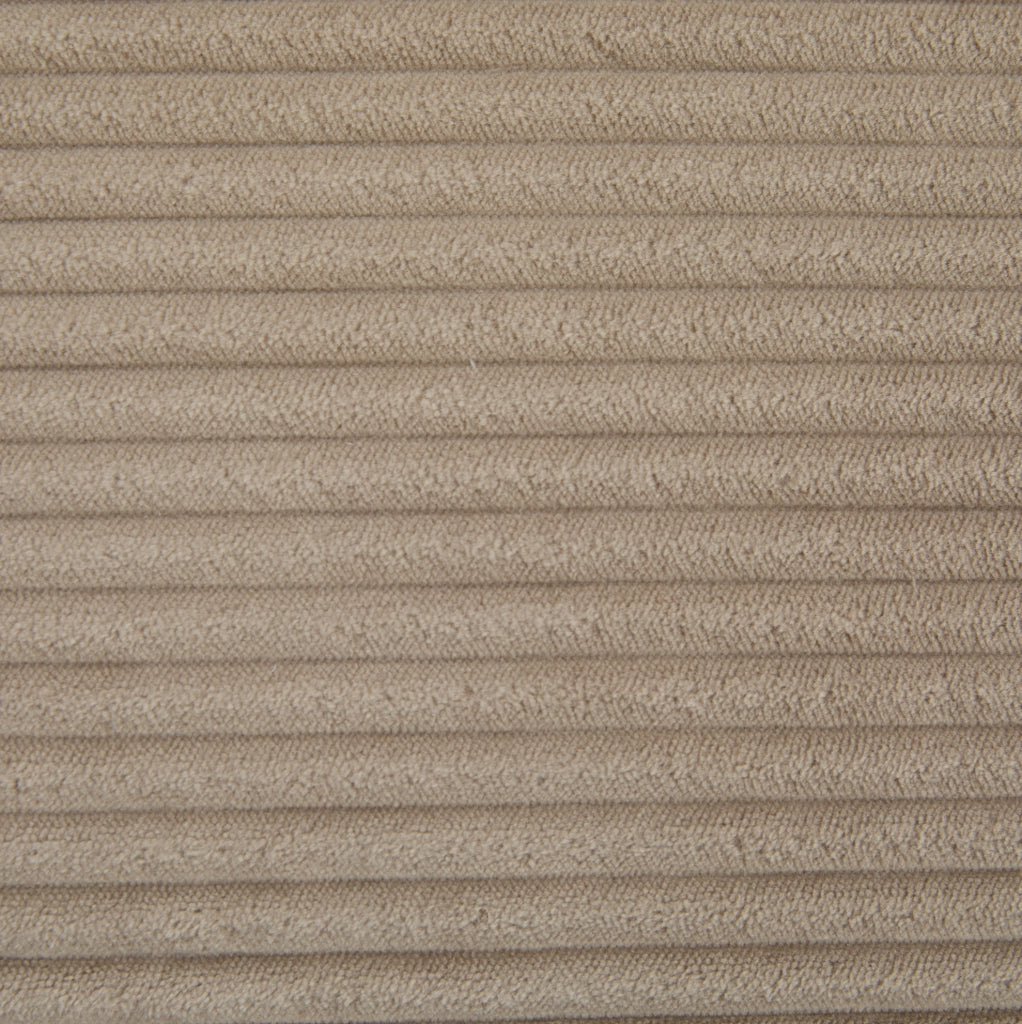 Poltrona a dondolo con poggiapiedi; schienale reclinabile a 3 posizioni; 70x80x92 cm; in corduroy kaki