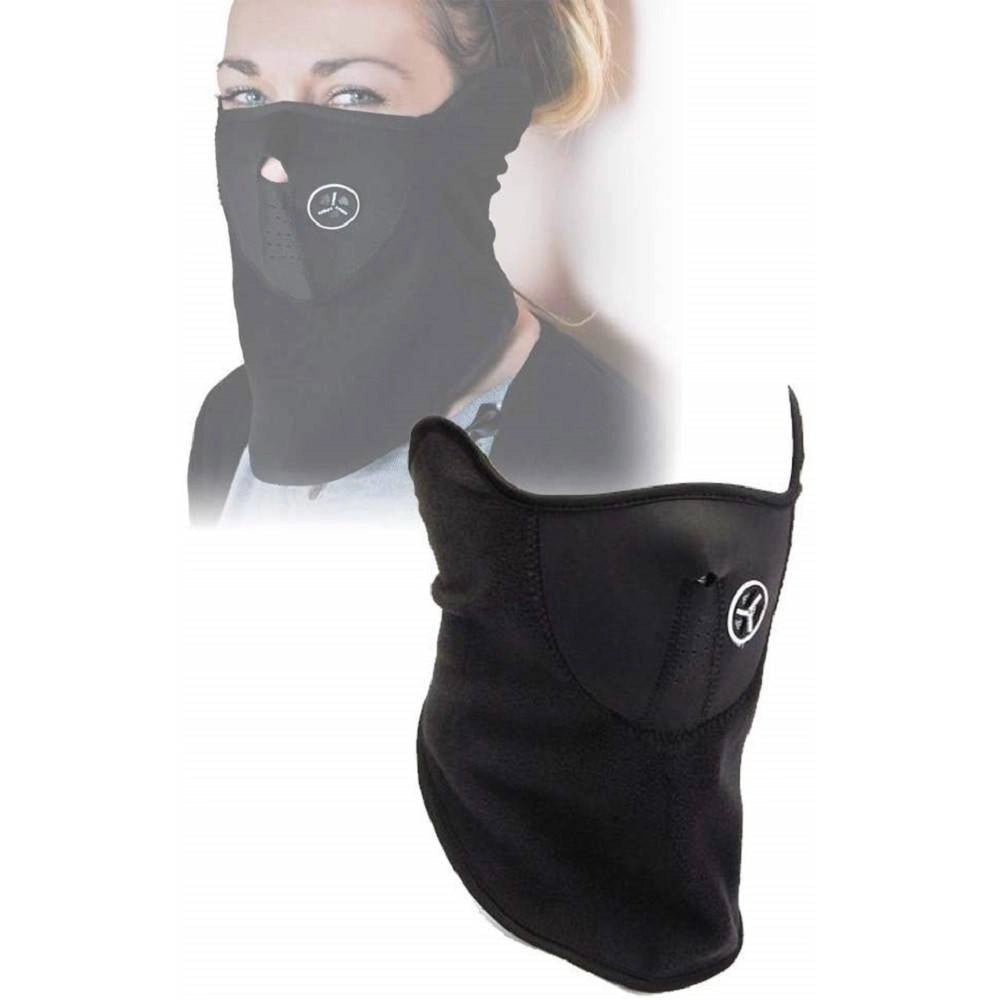 Trade Shop - Maschera Protezione Viso Collo Sport Ws1329 Scaldacollo Chiusura Strappo Antivento -