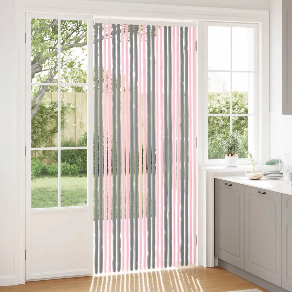 Tenda per insetti in chenille Grigio Argento e Rosa 42034443