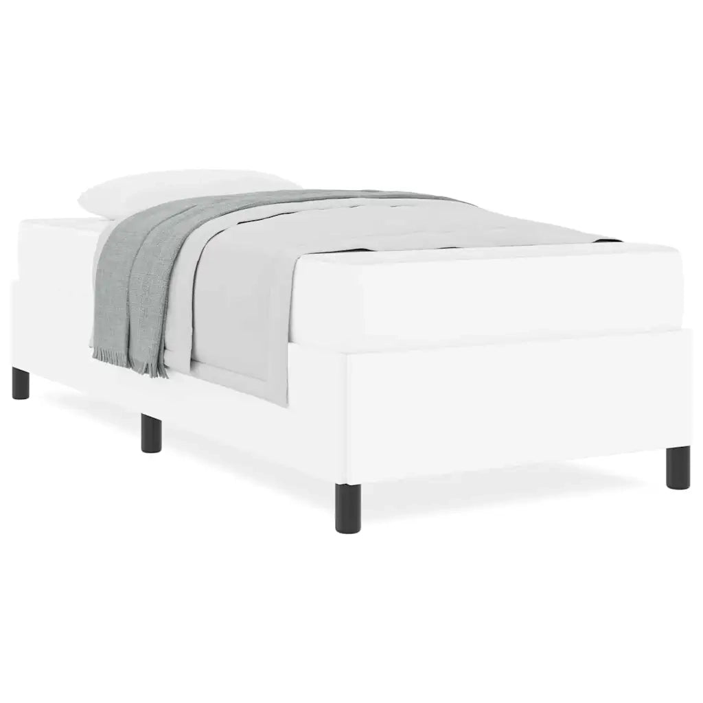 vidaXL Struttura letto con materasso con materasso Bianco 100 x 200 cm