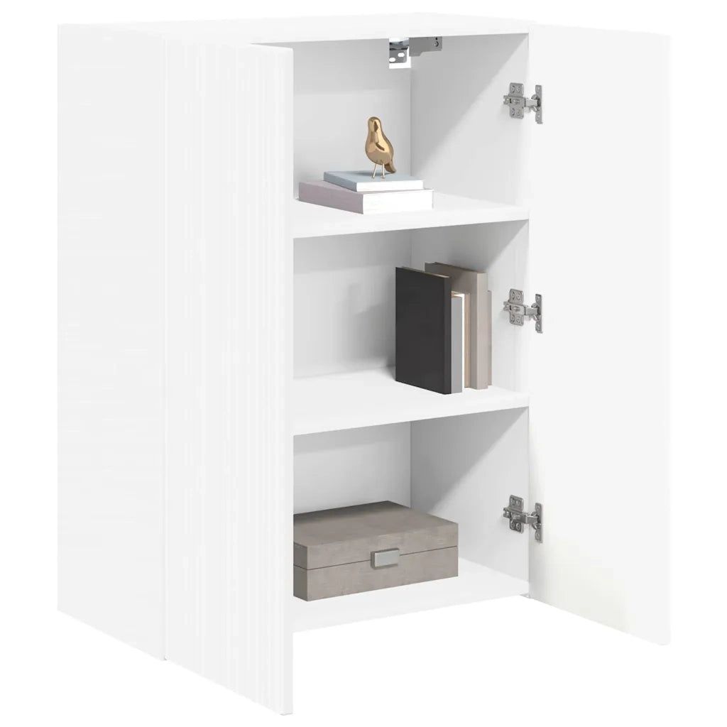 Mobile TV da parete-Mobile TV a Muro-Credenza TV Bianco 59,5 x 31 x 80 cm Legno multistrato