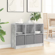 Credenza con cassetto Grigio cemento 88,5 x 27,5 x 63,5 cm 8000511