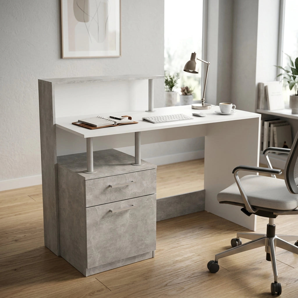 Scrivania Moderna di Design cm 121 5x52x95 - GIB