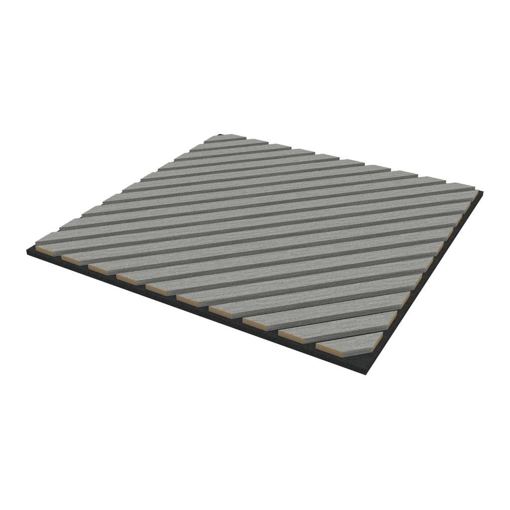 Set di 12 pannelli acustici 4,32 m² con doghe diagonali effetto rovere grigio chiaro 03_0009566