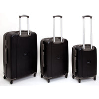 Set 3 Valigie Trolley Rigide in Polipropilene 4 Ruote TSA Ravizzoni Iron Nero