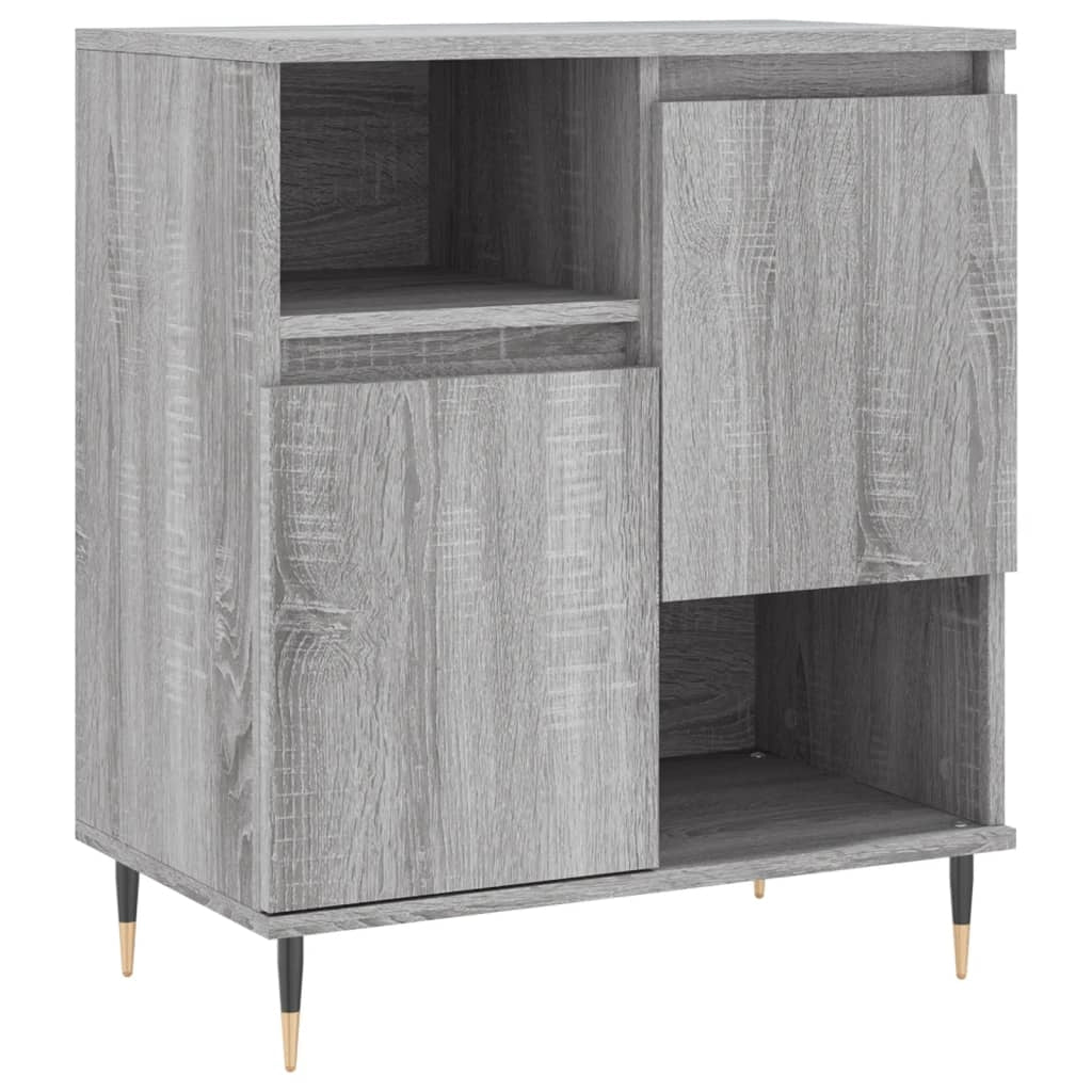Buffet credenza cassettiera armadio mobile contenitore organizer cucina soggiorno salotto Sonoma 60 x 35 x 70 cm legno ingegnerizzato grigio 02_0036409