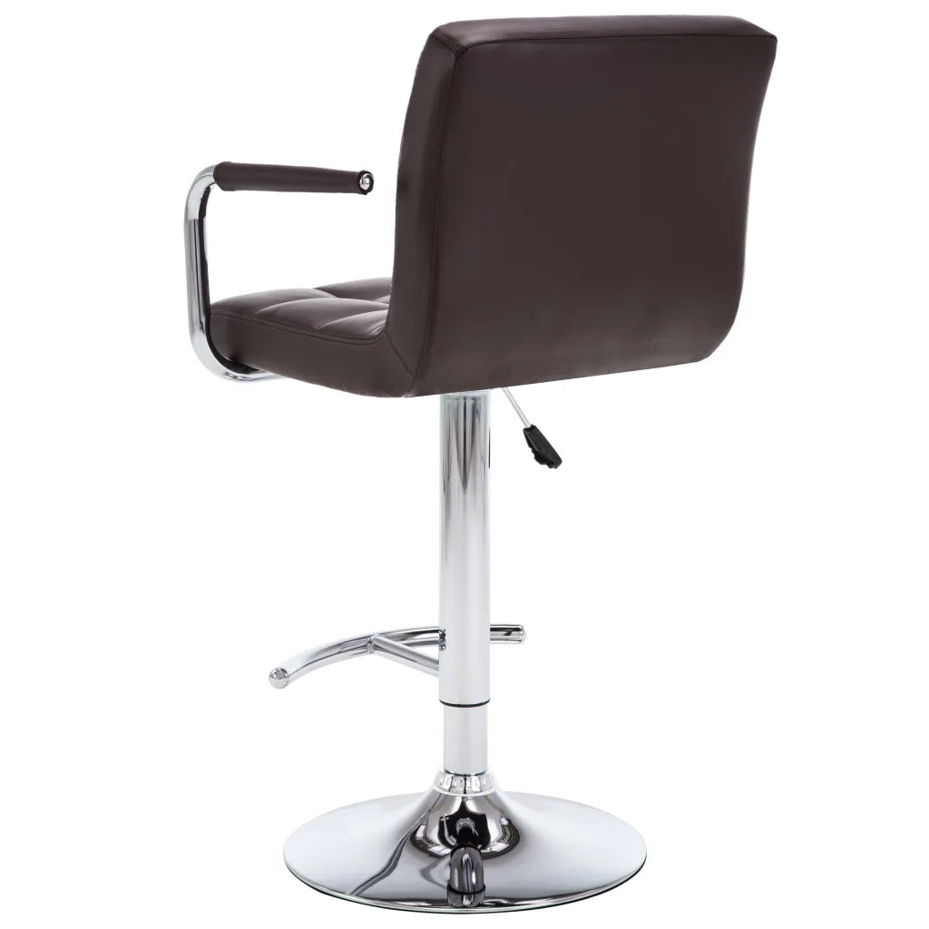 Sgabelli da Bar 2 pz Marroni in Similpelle  cod mxl 70352