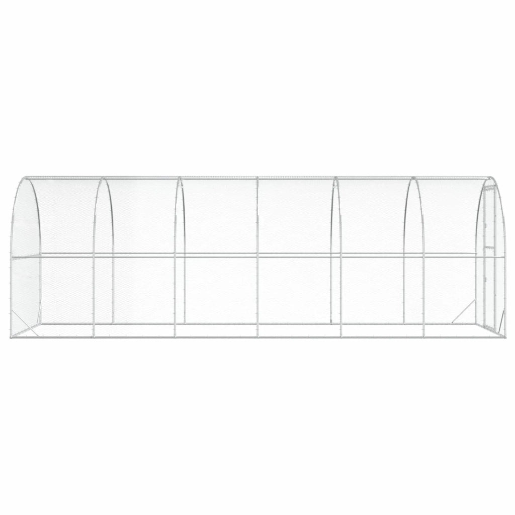 Pollaio Argento 600 x 200 x 200 cm Acciaio zincato 3434677